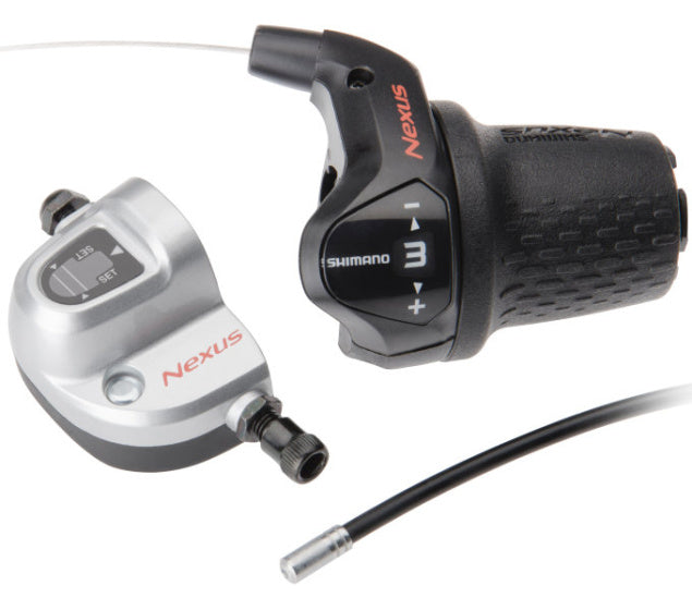 Draaiversteller 3 speed Shimano Nexus SL-3S42E  met kabels en clickbox - zwart (werkplaatsverpakkin
