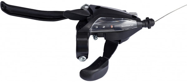 Versteller (links) met remhendel 3 speed Shimano ST-EF500-4  - 4 vingers - zwart