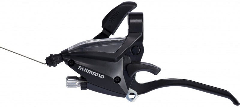 Versteller (links) met remhendel 3 speed Shimano ST-EF500-4  - 4 vingers - zwart