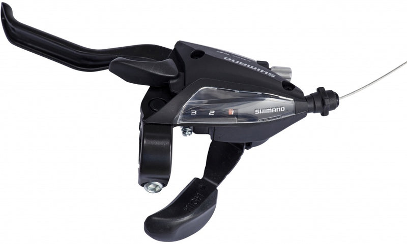 Versteller (links) met remhendel 3 speed Shimano ST-EF500 - 2 vingers - zwart