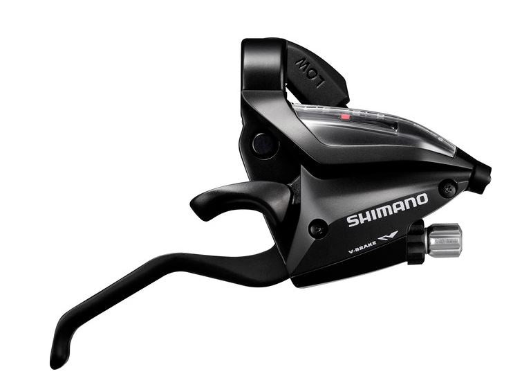 Versteller (rechts) met remhendel 8 speed Shimano ST-EF500 - 2 vingers - zwart