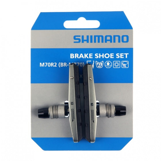 Remblokset Shimano M70R2 V-brake cartridge - zilver