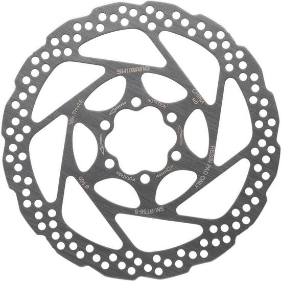 remschijf SM-RT66-M 180 mm 6G staal zilver
