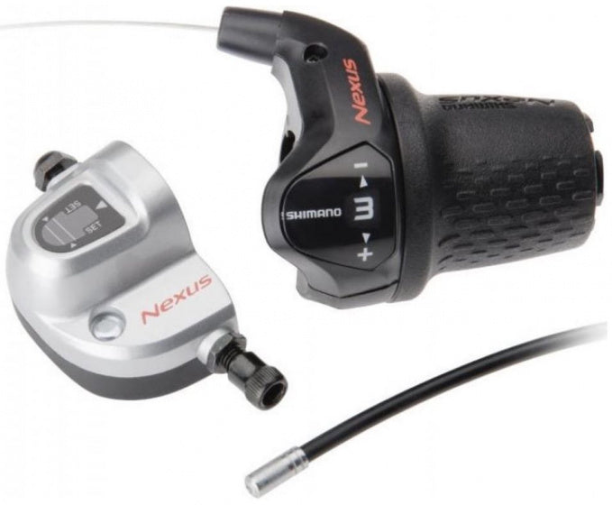 Draaiversteller 3 speed Shimano Nexus SL-3S42E met kabels en clickbox - zwart