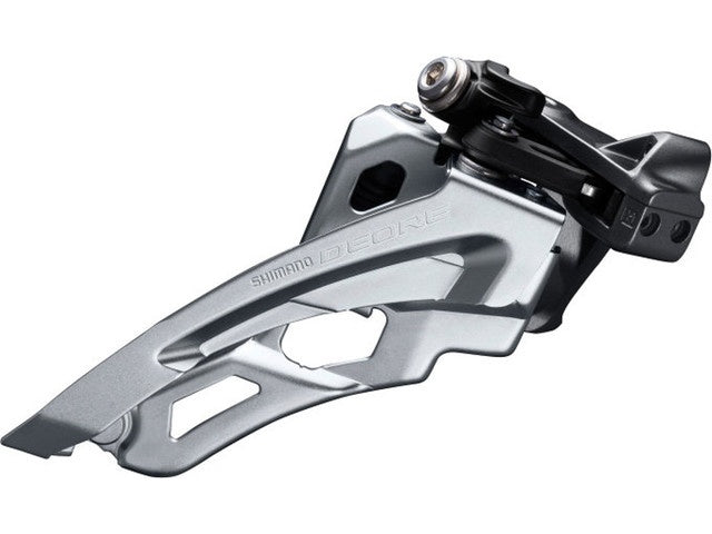 Voorderailleur 3 x 10-speed Shimano Deore FC-M6000 side swing - lage klem 40-42T - Zwart/Zilver