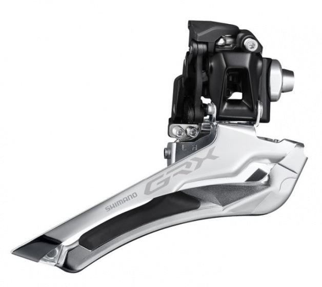 Voorderailleur 2 x 10-speed Shimano GRX FD-R400 down pull - direct mount 46T  - Zwart/Zilver