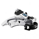 Voorderailleur 7/8-speed Shimano Tourney FD-TX800 top swing - lage klem - 42-48T - Zwart/Zilver