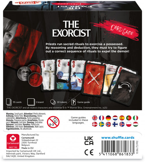 horror-kaartspel The Exorcist karton zwart/wit 67-delig