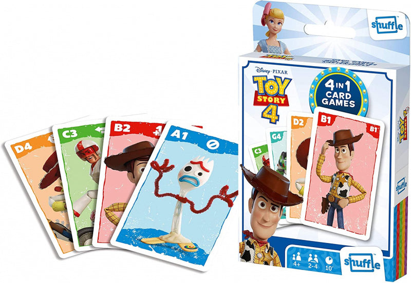 kaartspel 4-in-1 Toy Story karton 32-delig