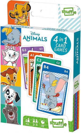 Disney Animals 4in1 Shuffle Kaartspel