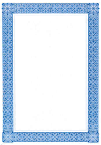 designpapier A4 blauw/wit 20 vellen