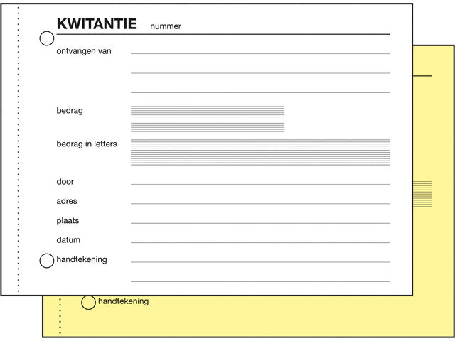 Kwitantieboekje sigelexpres zelfkopierend a6 2x50 blad 5 st.