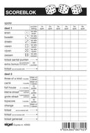 scoreblok dobbelspel 10,5 x 14,8 cm papier wit 100 vel