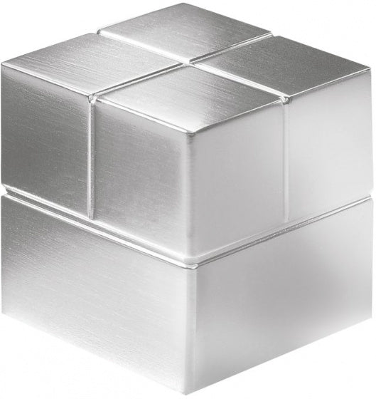 magneten Extra Strong 2 x 2 cm aluminnium zilver 4 stuks
