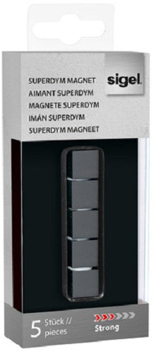 magneten Strong 1 x 1 cm neodymium antraciet 5 stuks