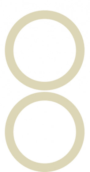 dichtingsring KBT 2,4 cm rubber beige 2 stuks