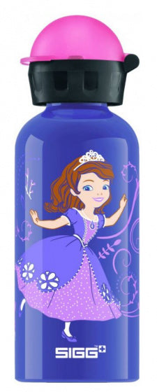 drinkfles Sofia 400 ml 6,6 cm aluminium paars