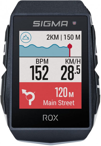 GPS Fietscomputer Sigma ROX 11.1 EVO GPS met standaard stuurhouder - wit