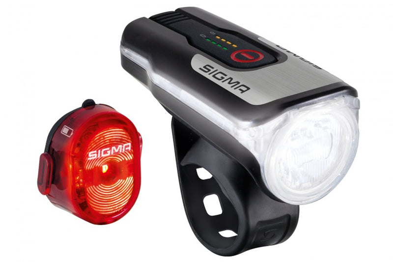 Verlichtingset Sigma Aura 80 USB koplamp + Nugget II achterlicht