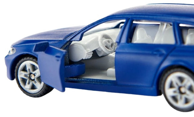 auto BMW 520i Touring junior 8,5 x 3,6 cm aluminium blauw