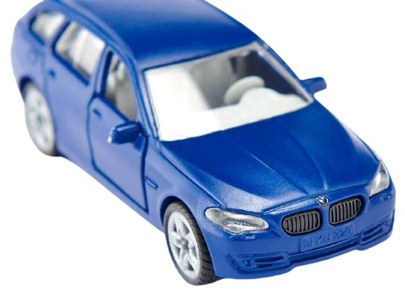 auto BMW 520i Touring junior 8,5 x 3,6 cm aluminium blauw