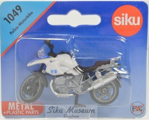 motorfiets BMW R1200 GS police 6,5 cm staal wit