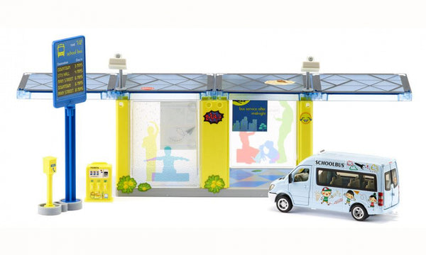speelset bushalte junior 36 x 15 x 9 cm 24-delig