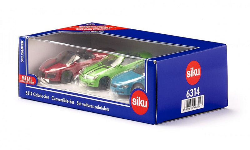 Siku 6314 Cabrio Set 3 Stuks
