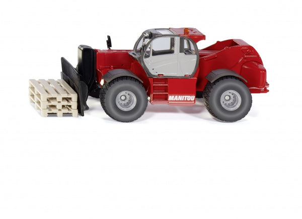 Manitou MHT 10230 verreiker met vork en pallets rood (3507)