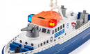 politieboot licht en geluid 318 x 88 x 138 mm blauw/wit