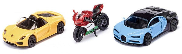 Siku 6313 Sportwagens en Motor 3 Stuks