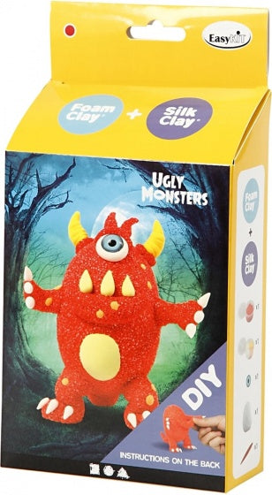 knutselset Ugly Monsters rood 6-delig