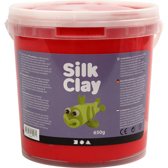 Silk Clay - Rood, 650gr.