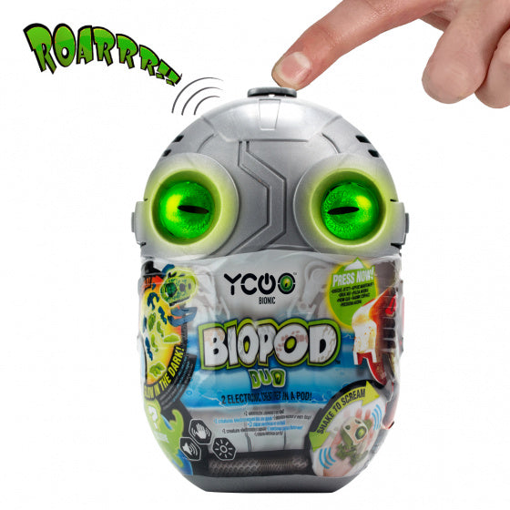 robotdinosaurus Biopod junior 13 cm grijs 3-delig