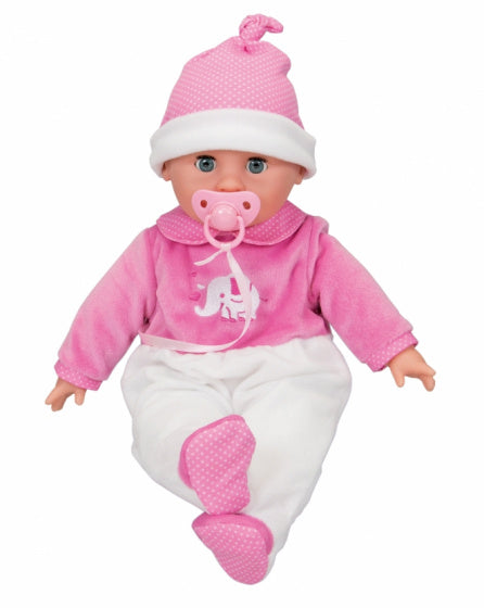 babypop Laura Bedtime met speen meisjes 38 cm roze