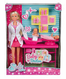 pop Steffi Love Baby Doctor junior 29 cm roze 4-delig