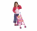 poppenbuggy meisjes 57 cm roze/wit