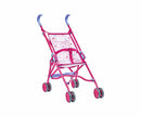 poppenbuggy meisjes 57 cm roze/wit