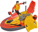 Dickie Toys Brandweerman Sam Jetski met Figuur + Accessoires