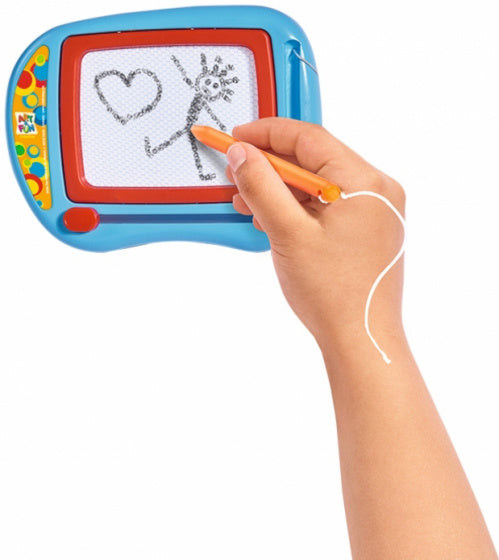 tekenbord Art&Fun klein junior 25 x 17 cm blauw/rood