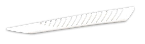 achtervorkbeschermer Shark Fin 24 x 2,6 cm wit