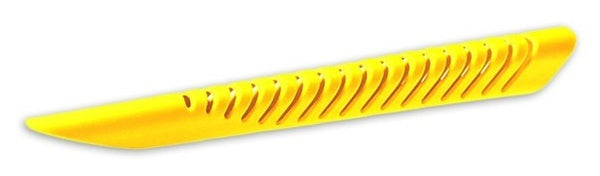 achtervorkbeschermer Shark Fin 24 x 2,6 cm geel