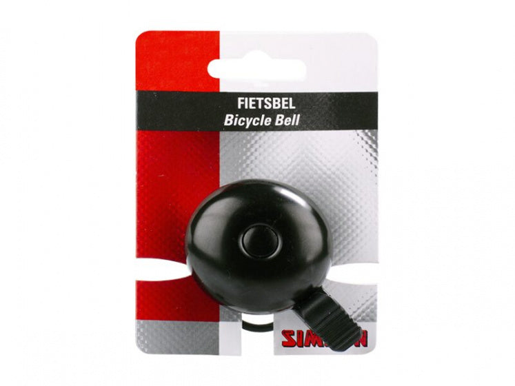 fietsbel Race 45 mm 85 dB zwart aluminium