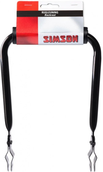 Rugsteun Simson - zwart met vinyl rugkussen