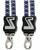 snelbinder 28 inch 3-binds 53 cm elastaan blauw/wit