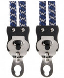 snelbinder 28 inch 3-binds 53 cm elastaan blauw/wit