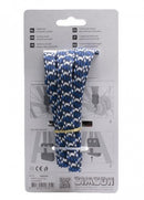 snelbinder 28 inch 3-binds 53 cm elastaan blauw/wit