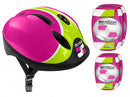 fiets-/skatehelm met bescherming meisjes roze 52-56 cm