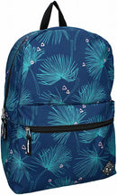 rugzak bladeren 14 liter 30 x 41 cm polyester blauw