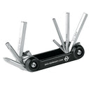 fietspompset onderweg RVS/kunststof 5-delig